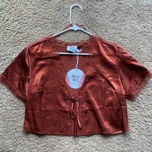 Princess Polly Vintage Tie Up Top